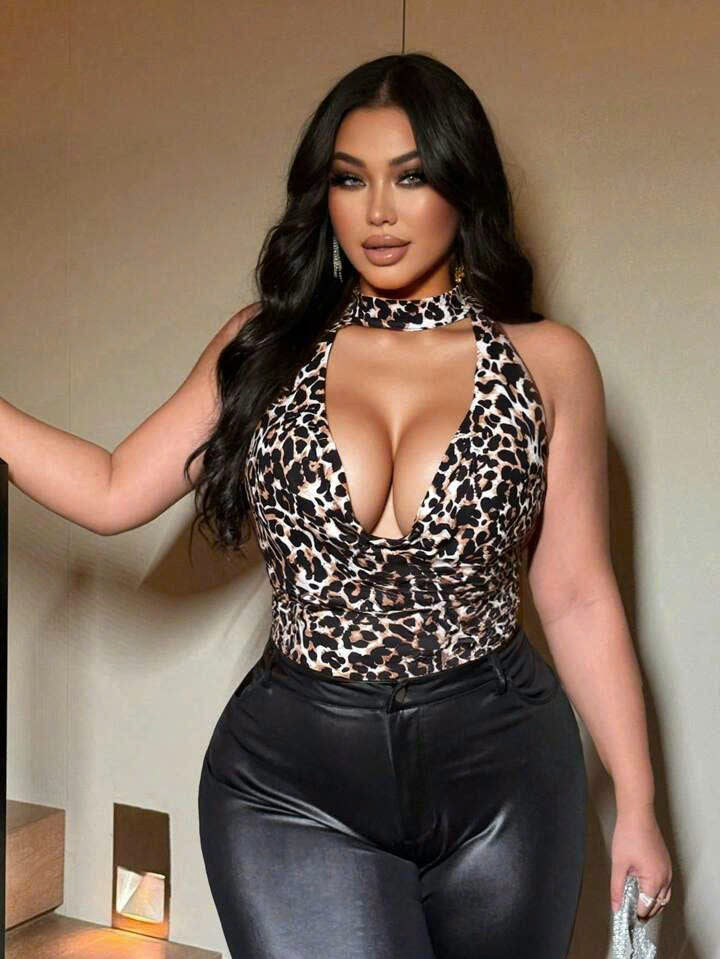 Draped Neck Sexy Cami Top 7066