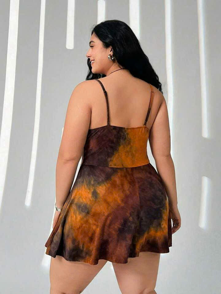 Tie-Dye Jumpsuit With Pockets 1065