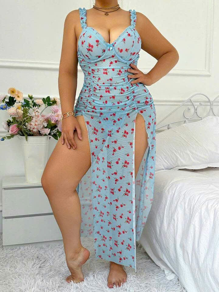 Floral Lingerie Set 25081