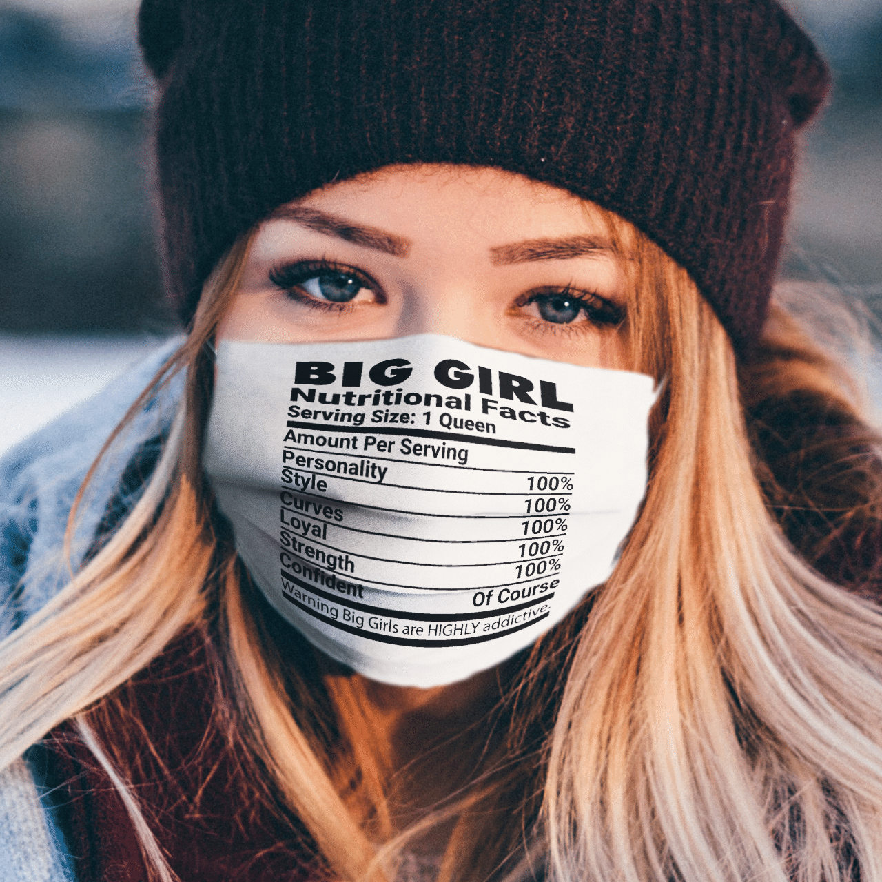 BIG GIRL BLACK MASK