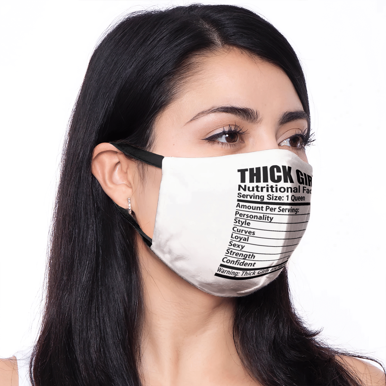 THICK GIRL BLACK MASK