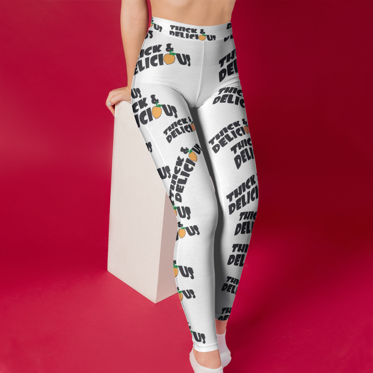 THICK & DELICIOUS WHITE LEGGINGS