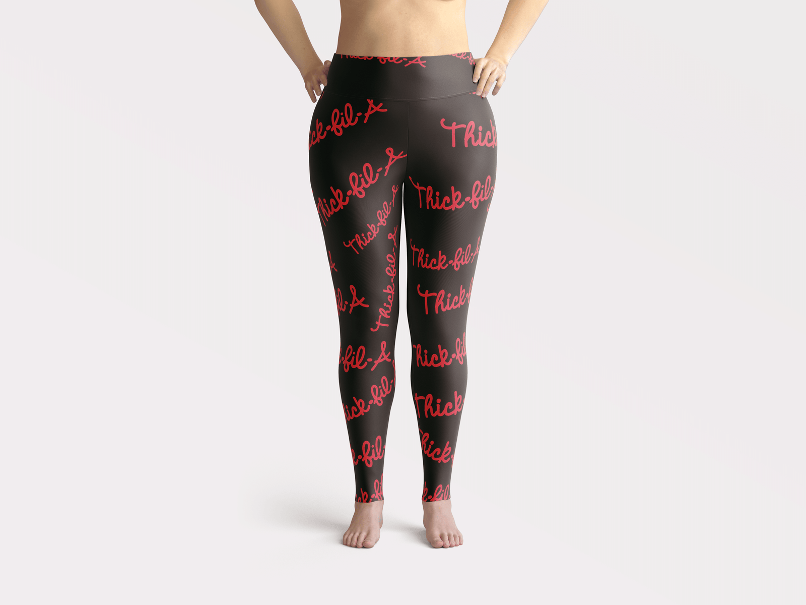 THICK FIL A BLACK LEGGINGS