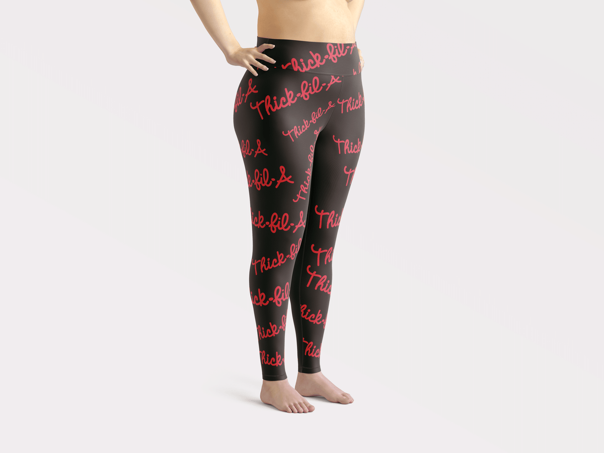 THICK FIL A BLACK LEGGINGS