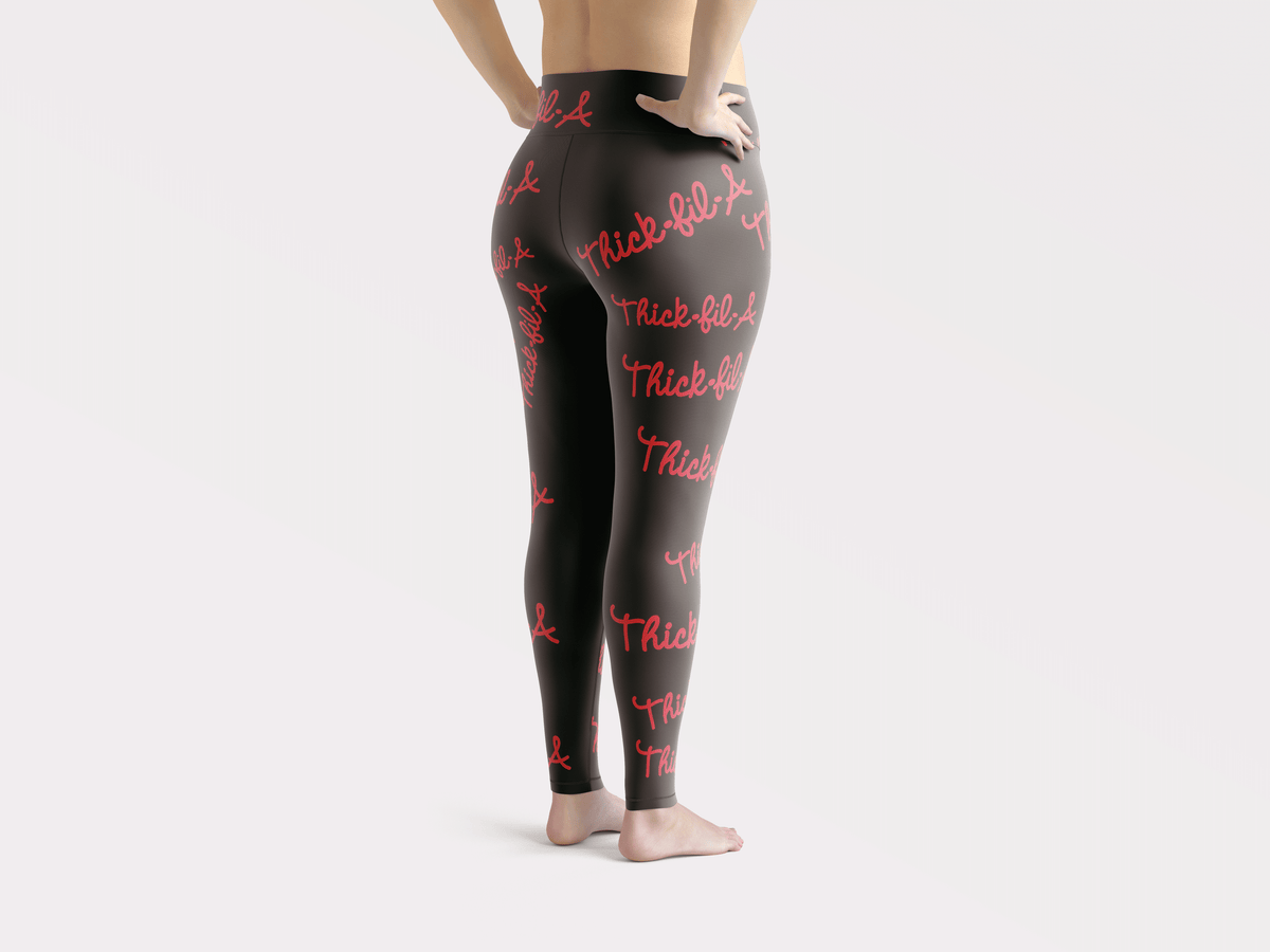 THICK FIL A BLACK LEGGINGS