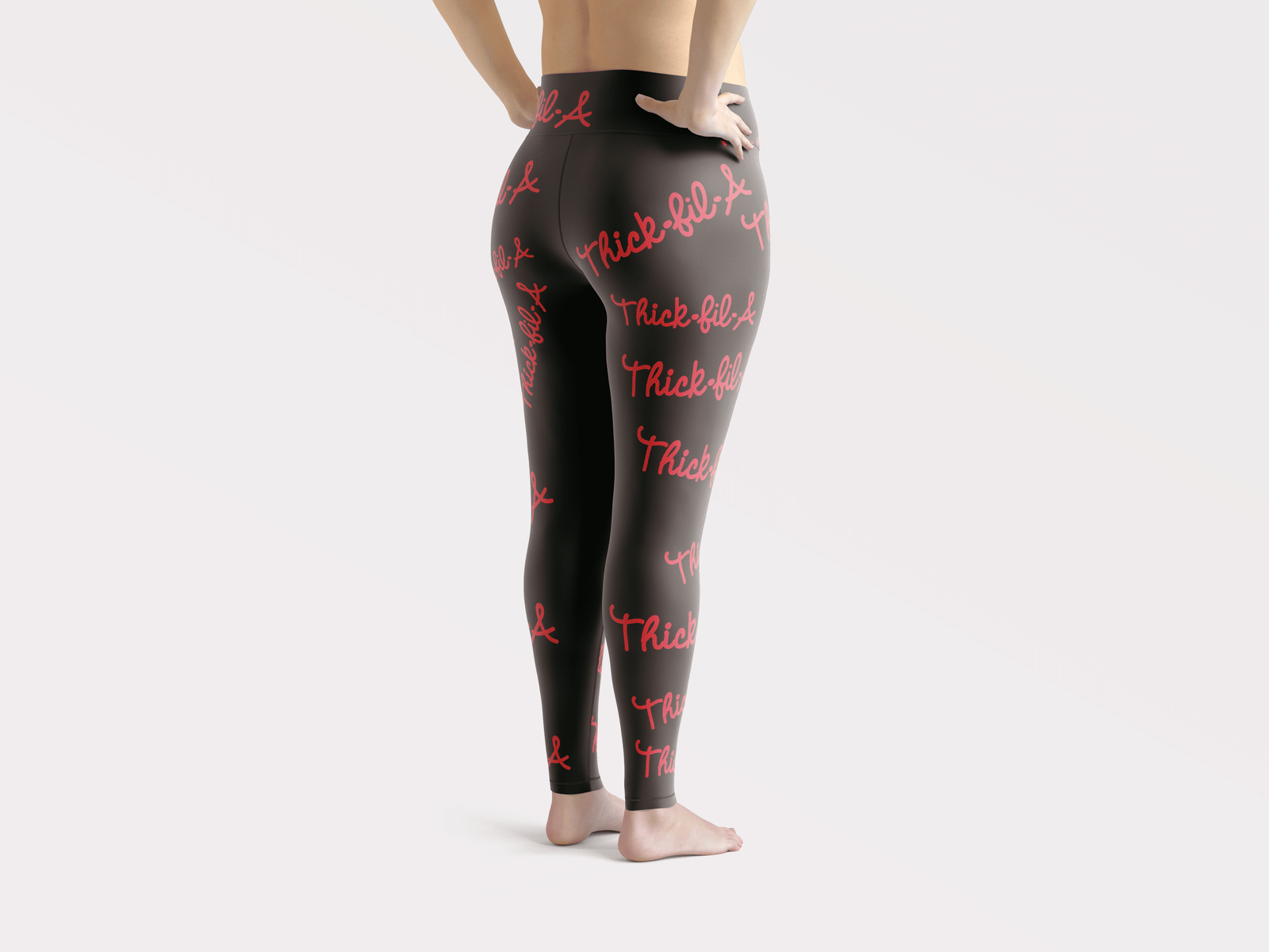 THICK FIL A BLACK LEGGINGS