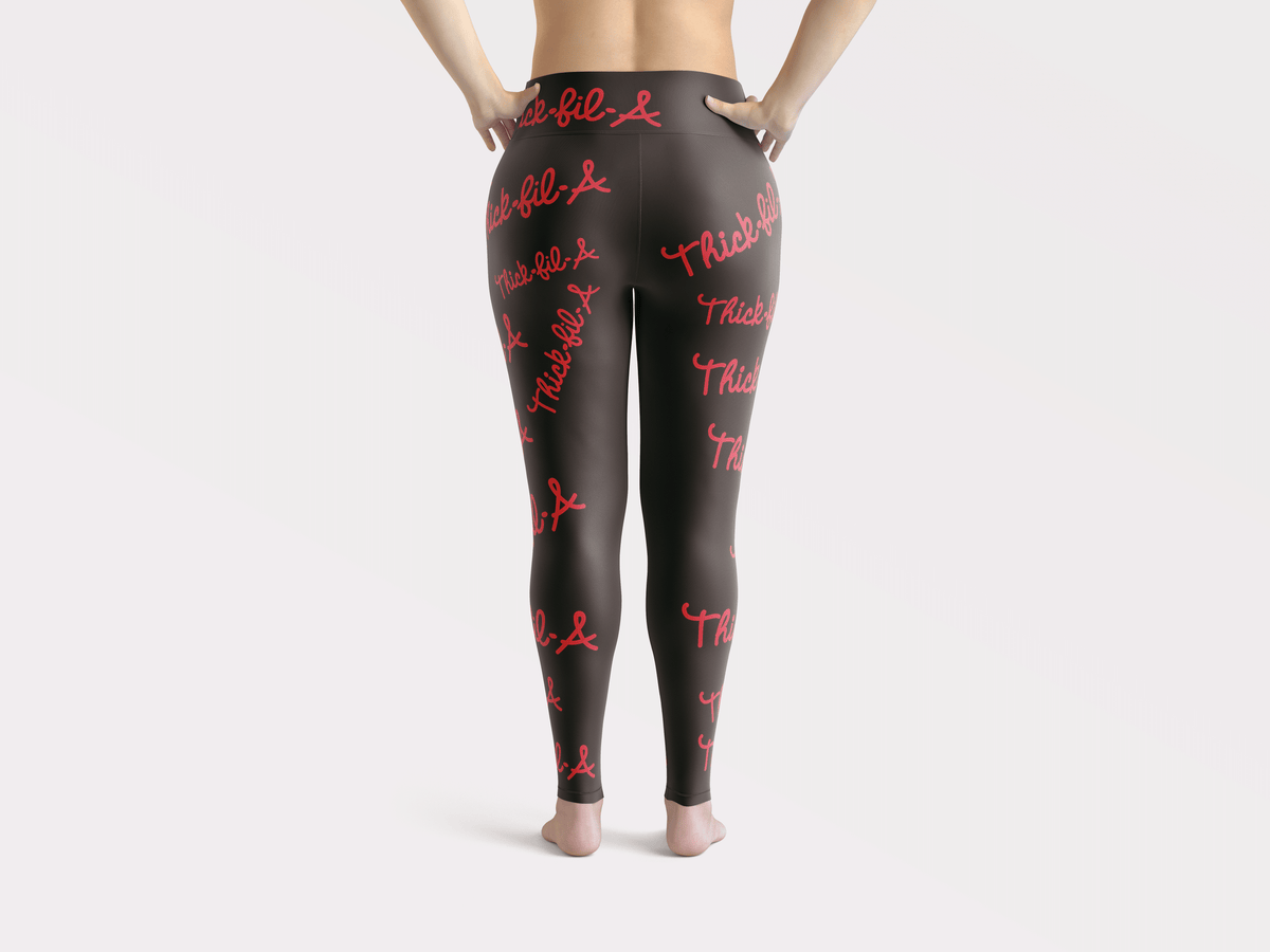 THICK FIL A BLACK LEGGINGS