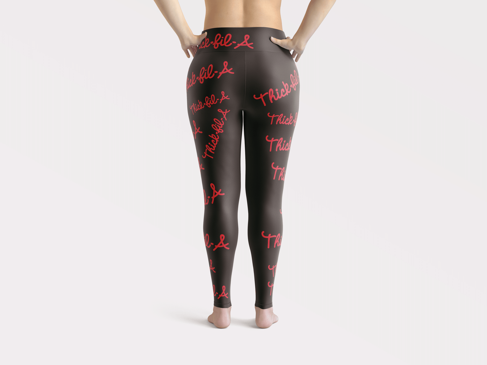 THICK FIL A BLACK LEGGINGS