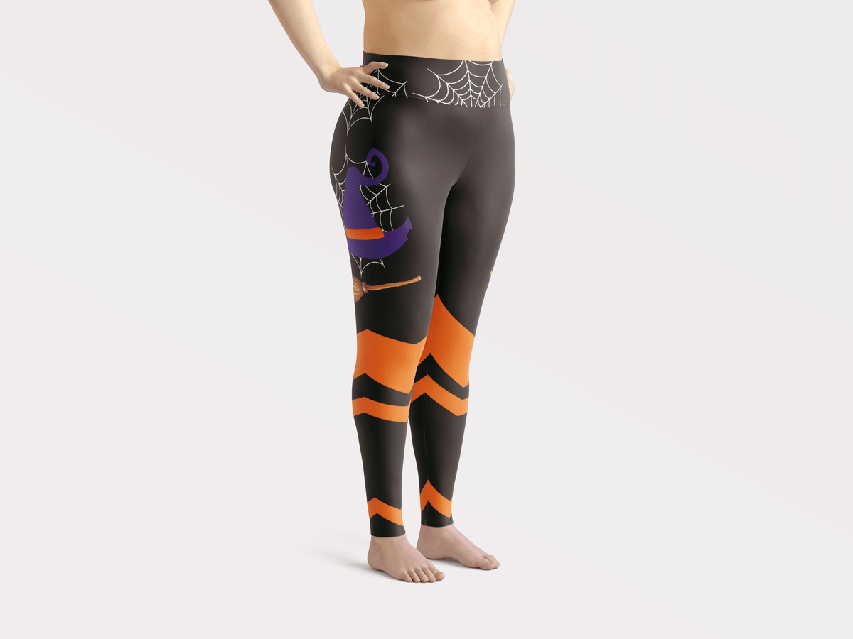 BUCKLE UP BUTTERCUP YOU JUST FLIPPED MY WITCH SWITCH BLACK LEGGINGS
