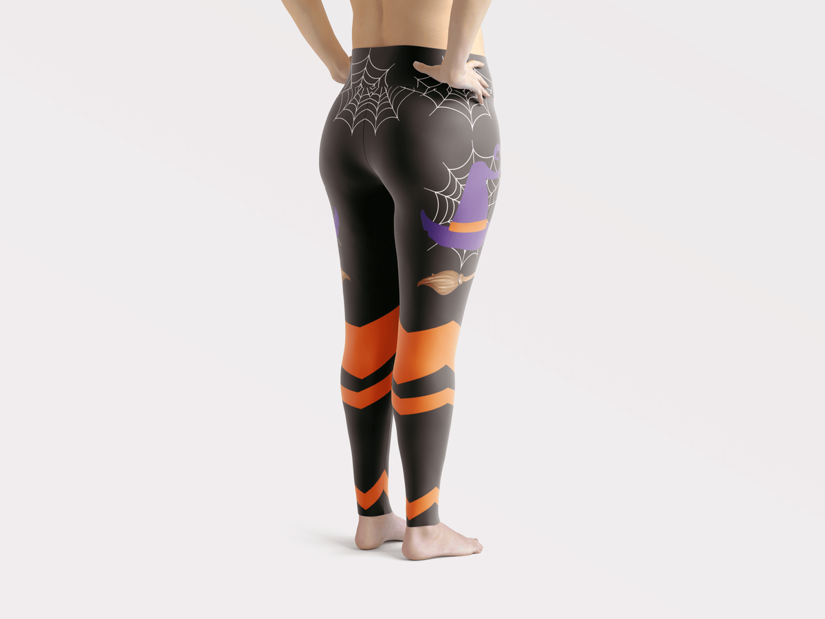 BUCKLE UP BUTTERCUP YOU JUST FLIPPED MY WITCH SWITCH BLACK LEGGINGS