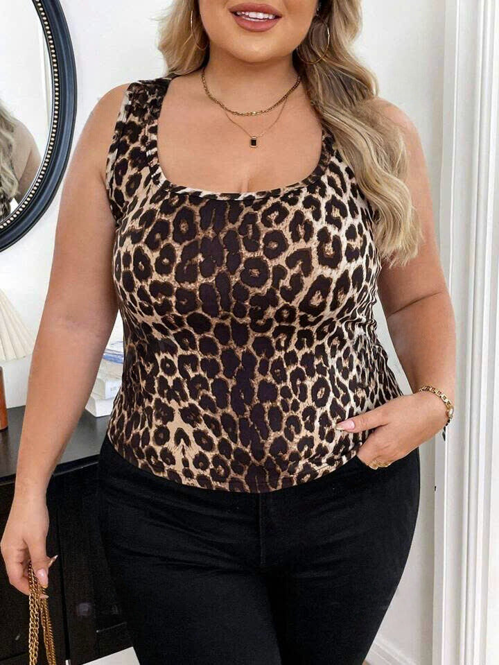 Leopard Print Tank Top 26081