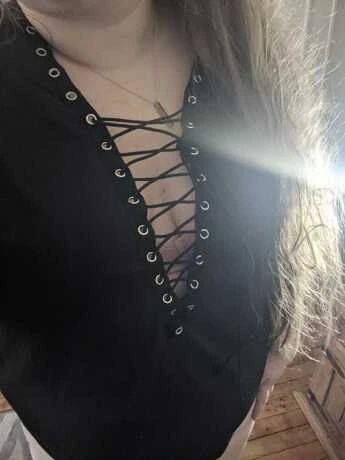 Solid Lace Up Tee (Size US12 - US20)