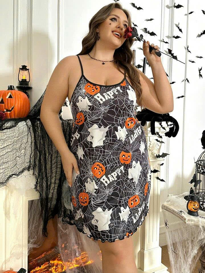 Halloween Print Lingerie 19093