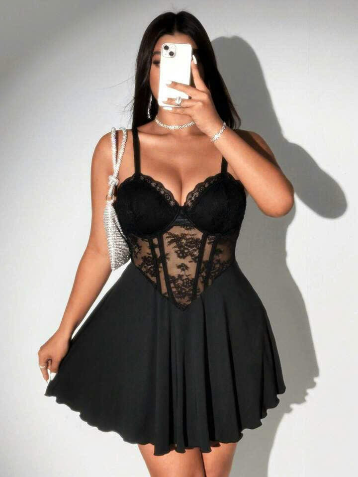 Elegant Lace Casual Dress 1068