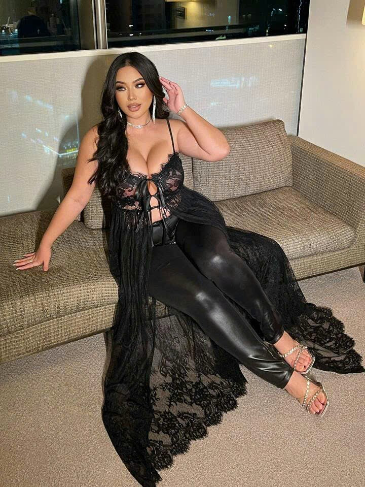 Lace Front Tie Camisole 7065