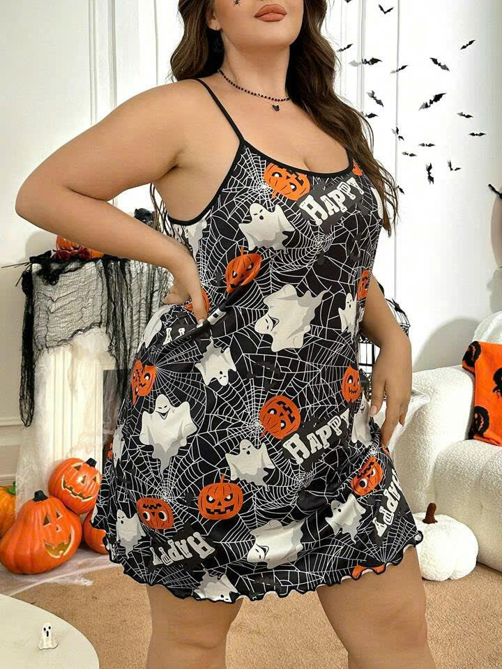 Halloween Print Lingerie 19093