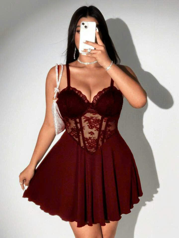 Elegant Lace Casual Dress 1068