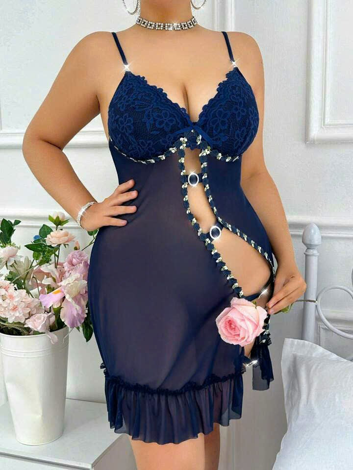 Sexy Mesh Nightgown 19091