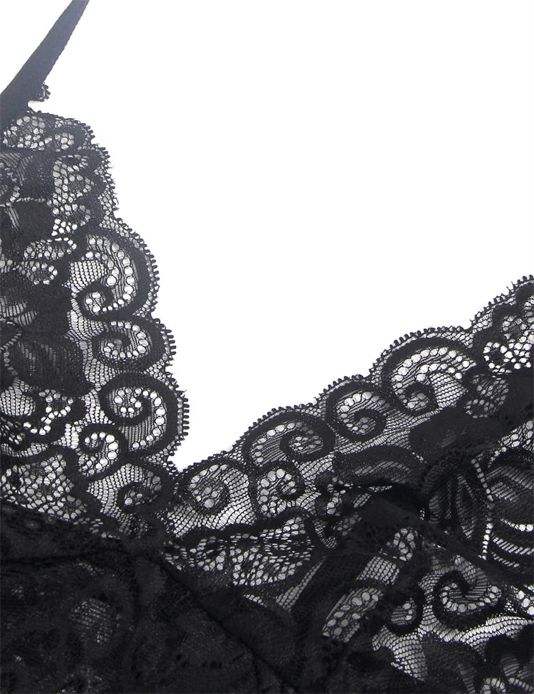 Floral Leopard Splicing Sleepwear Lingerie Set 19082