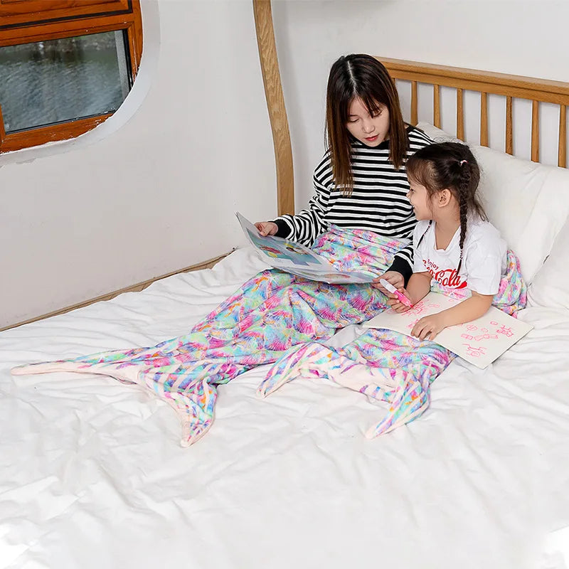 Mermaid Blanket Adult Children 16082