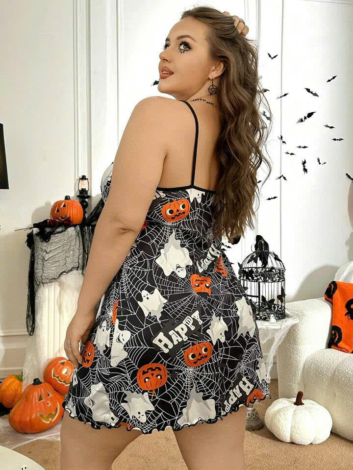 Halloween Print Lingerie 19093