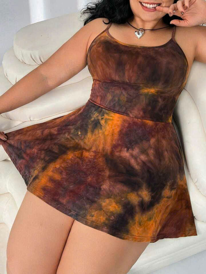 Tie-Dye Jumpsuit With Pockets 1065