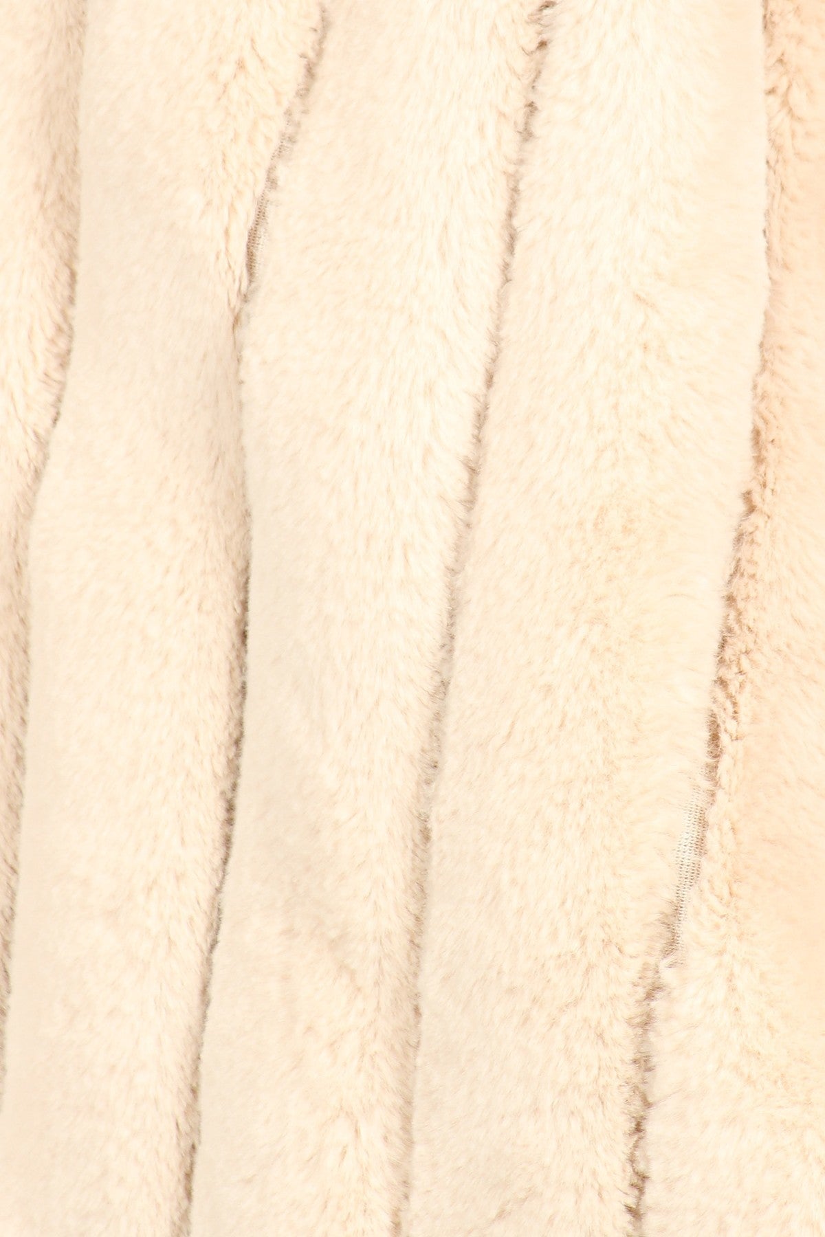 Fancy Faux Fur Vest Jacket With Open Front with Pockets